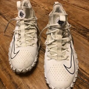 Nike Alpha Huarache 6 Elite White Lacrosse Men’s Cleats Size 11